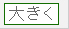 文字サイズ大きく